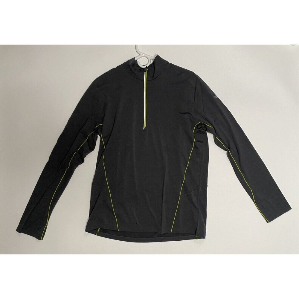 Icebreaker Merino GT Men's Medium Long Sleeve 1/4 Zip Pullover Base Layer Gray